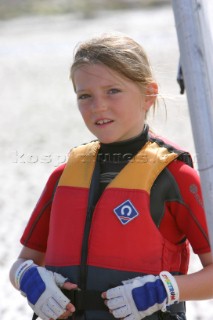 Young sailor wearing lifejacket