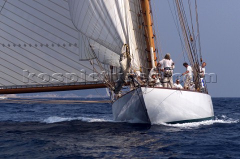 Classic yacht Mariquita at Les Voiles de Saint Tropez October 2004