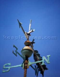Detail of copper weather vane