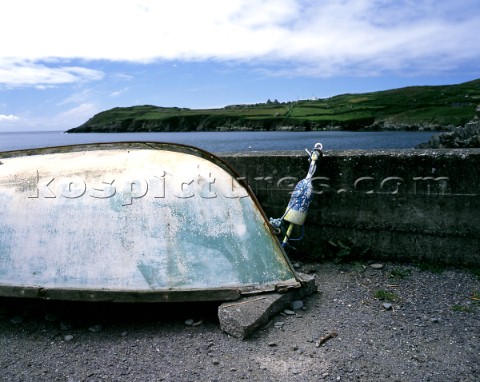 Overturned boat on Cape Clear Island County Cork Ireland