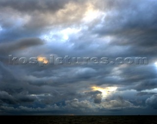 Storm clouds at sea, Hove, East Sussex