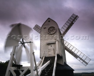 Jill windmill in the breeze, Clayton Hill, West Sussex