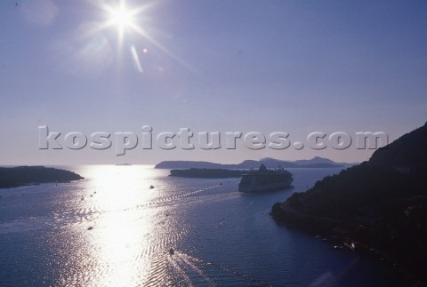 Seascape from Dubrovnik Croatia