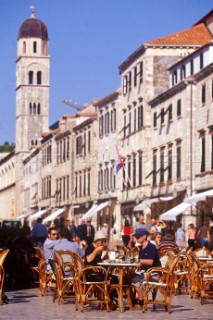 The Plaza, the main street of Dubrovniks old city, Croatia.