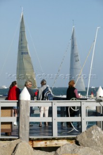 Yachts leaving the harbour during Key West Race Week 2005