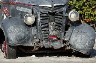 Old car wreck, Key West, Florida, USA