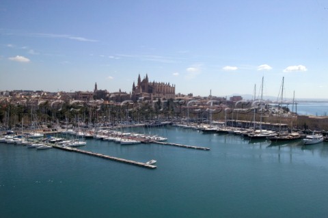 View over the harbour in Palma Mallorca