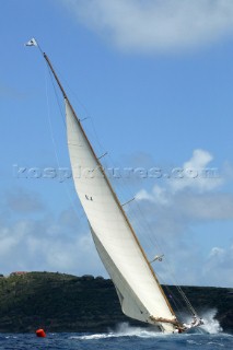 Antigua Classic Yacht Regatta 2004, 115ft William Fife cutter CAMBRIA
