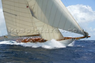 Antigua Classic Yacht Regatta 2004, 115ft William Fife cutter CAMBRIA