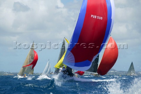 Antigua Sailing Week 2004 Beneteau 35F5 Timbalero 2 leads RacerCruise 2