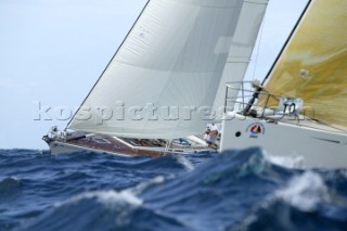 Antigua Sailing Week 2005. DREAMLAND (SWAN 86)