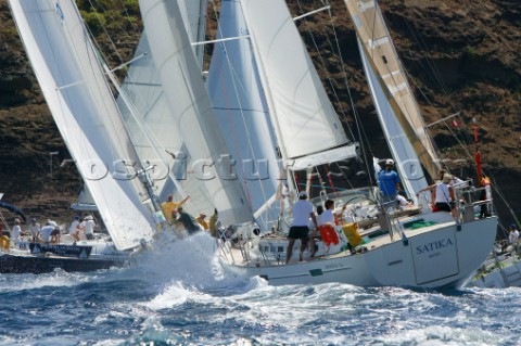 Antigua Sailing Week 2005 SATIKA  Beneteau 57