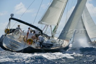 Antigua Sailing Week 2005. PERSUASION - Sun Odyssey 57
