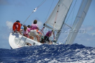 Antigua Sailing Week 2005. GIRLS WITH WICKED AMBITION (DOLPHMON) - All-girl sailing team