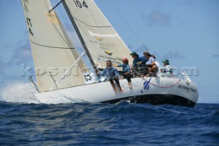 Antigua Sailing Week 2005. LOST HORIZON II (Antigua) - Olson 30, skipper Jamie Dobbs