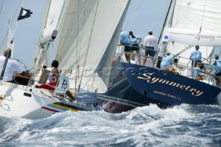 Antigua Sailing Week 2005. HUGO - Beneteau First 456. SYMMETRY - Custom Frers 96