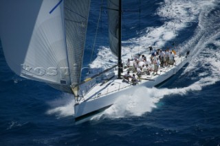 Hasso Platners Z86 Maxi Morning Glory racing at Antigua Sailing Week 2004