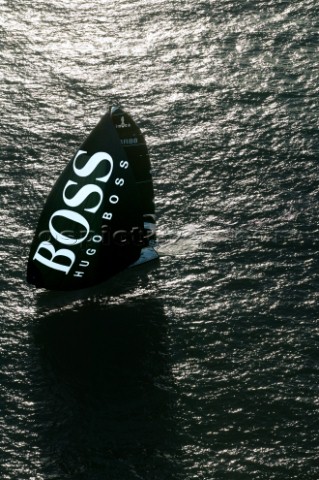 Open 60 Hugo Boss under full sail