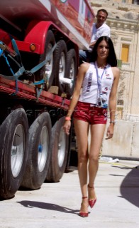P1 Malta 2005. Glamourous girls and sexy models of the powerboat circuit.