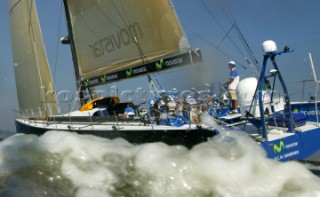 Volvo Ocean Race 2005-2006. Movistar - Volvo 70 Canting ballast swing keel