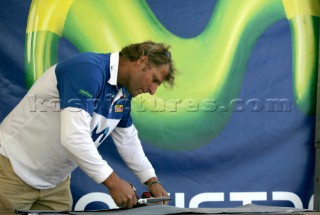 Volvo Ocean Race 2005-2006. Movistar Team. Pete Britt Boatbuilder