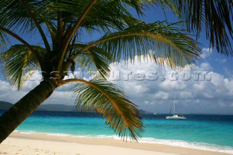 Jost Van Dyke Island  British Virgin Islands  CaribbeanSandy Cay Islet The Beach