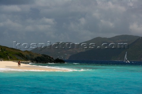 Jost Van Dyke Island  British Virgin Islands  CaribbeanSandy Cay Islet 