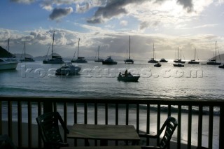 Tortola Island - British Virgin Islands - Caribbean -Cane Garden Bay -Sunset on the sea
