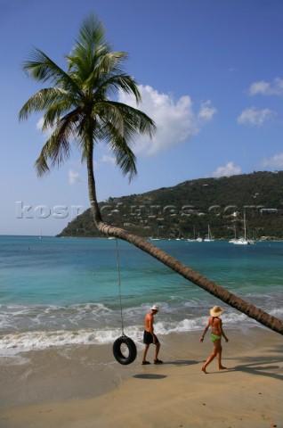 Tortola Island  British Virgin Islands  Caribbean Cane Garden Bay The Beach