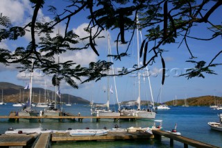 Virgin Gorda - British Virgin Islands - Caribbean -Moored Boats