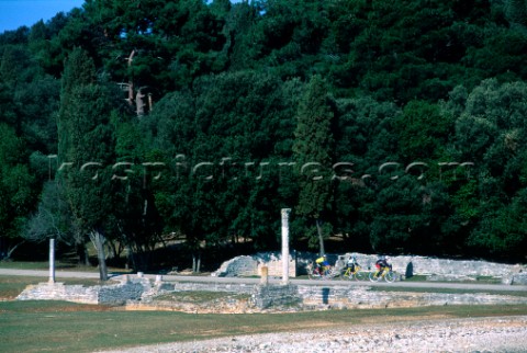 Remains of Roman villa Brijoni Islands Croatia