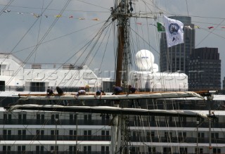 Dock side at the start of the Rolex Transatlantic Challenge 2005.
