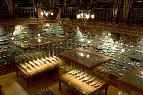 Interior of the New York Yacht Clubs famous Model Room