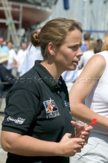Emma Richards at the launch of Gipsy Moth 2005