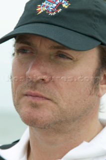 Duran Duran star Simon Le Bon before the start of the Rolex Fastnet Race 2005