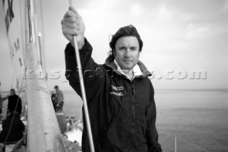 Onboard the maxi yacht Drum during the Fastnet of 2005, 20 years after the yachts fateful capsize in the same race. Celebrity rockstar Simon Le Bon is sailing with the original crew.