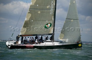 Maxi yacht Patches at the start of the Rolex Fastnet Race 2005