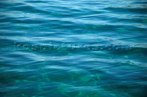 Clear shallow water in bay of Formentor Mallorca