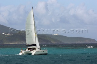 Luxury cruising on a catamaran in the Caribbean