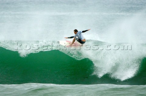 Jay Thompson of Australia competing at the Rip Curl Championship 2005