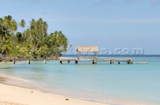 Pigeon Point on the Caribbean island of Tobago