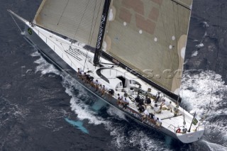 Super maxi Maximus with canting keel at the Maxi Yacht Rolex Cup 2005