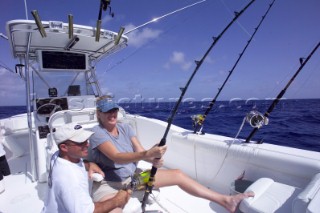 Sports fishing from a Boston Whaler