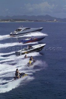 Powerboats, jet skis and toys