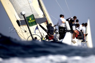 Racing yacht Aera at the Rolex Middle Sea Race 2005.