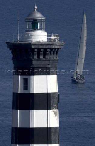 Lighthouse at the Messina Straits  Rolex Middle Sea Race 2005