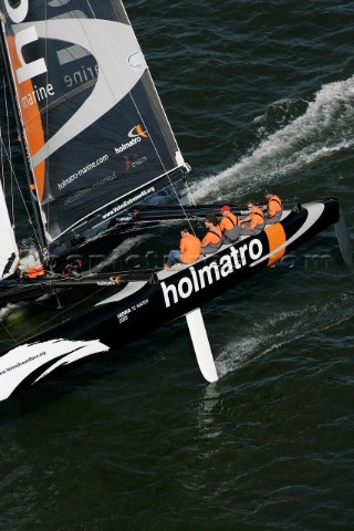 Volvo Extreme 40 multihull catamaran Holmatro sailed by Mitch Booth and Herbert Dercksen