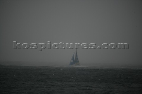 The Volvo Ocean Race fleet head head out to sea at the start of leg one from Vigo Spain BRAZIL under