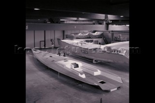 Wally maxi yacht Genie of the Lamp under construction