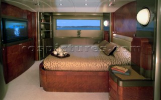 Master stateroom and owners cabin on a superyacht